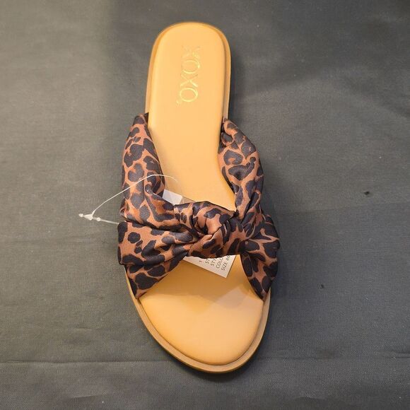 BRAND NEW XOXO SLIDE SANDALS with KNOTTED BOW SANDALS - Picture 13 of 15